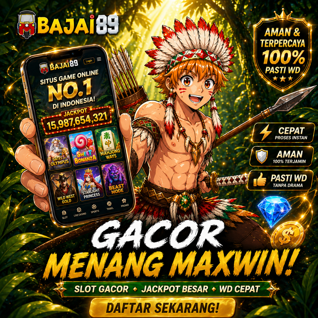 BAJAI89 👑 Slot Online 2026 dengan RTP Live Tinggi, Modal Ringan & Peluang Menang Lebih Optimal